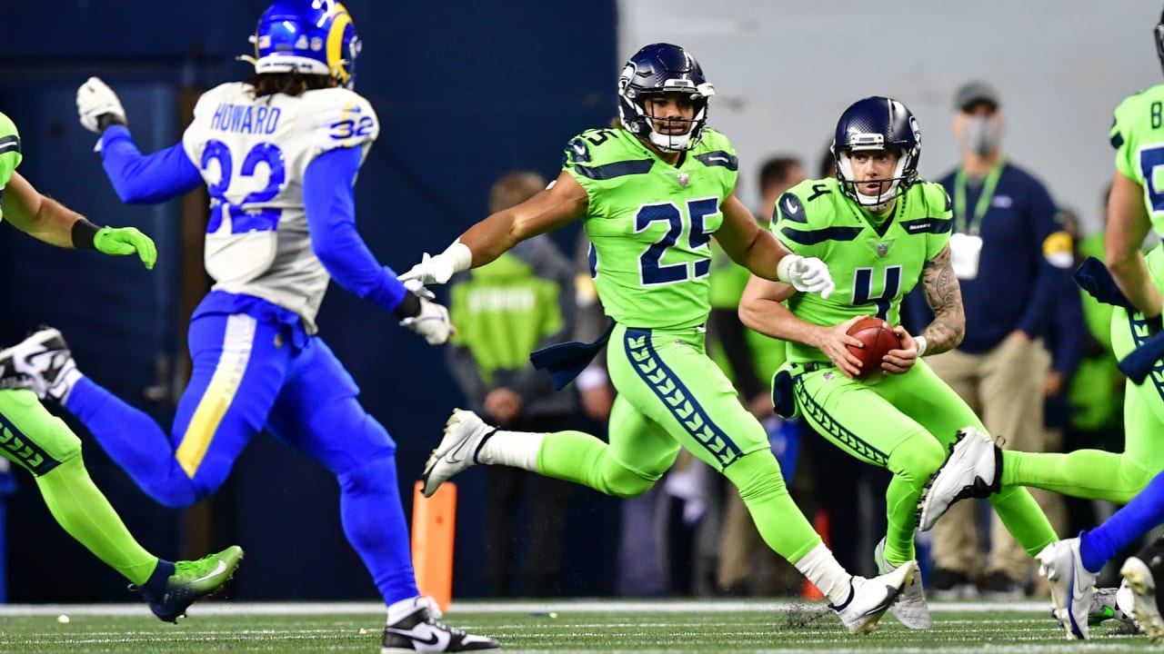 Seattle Seahawks punter Michael Dickson kicks a ball before the