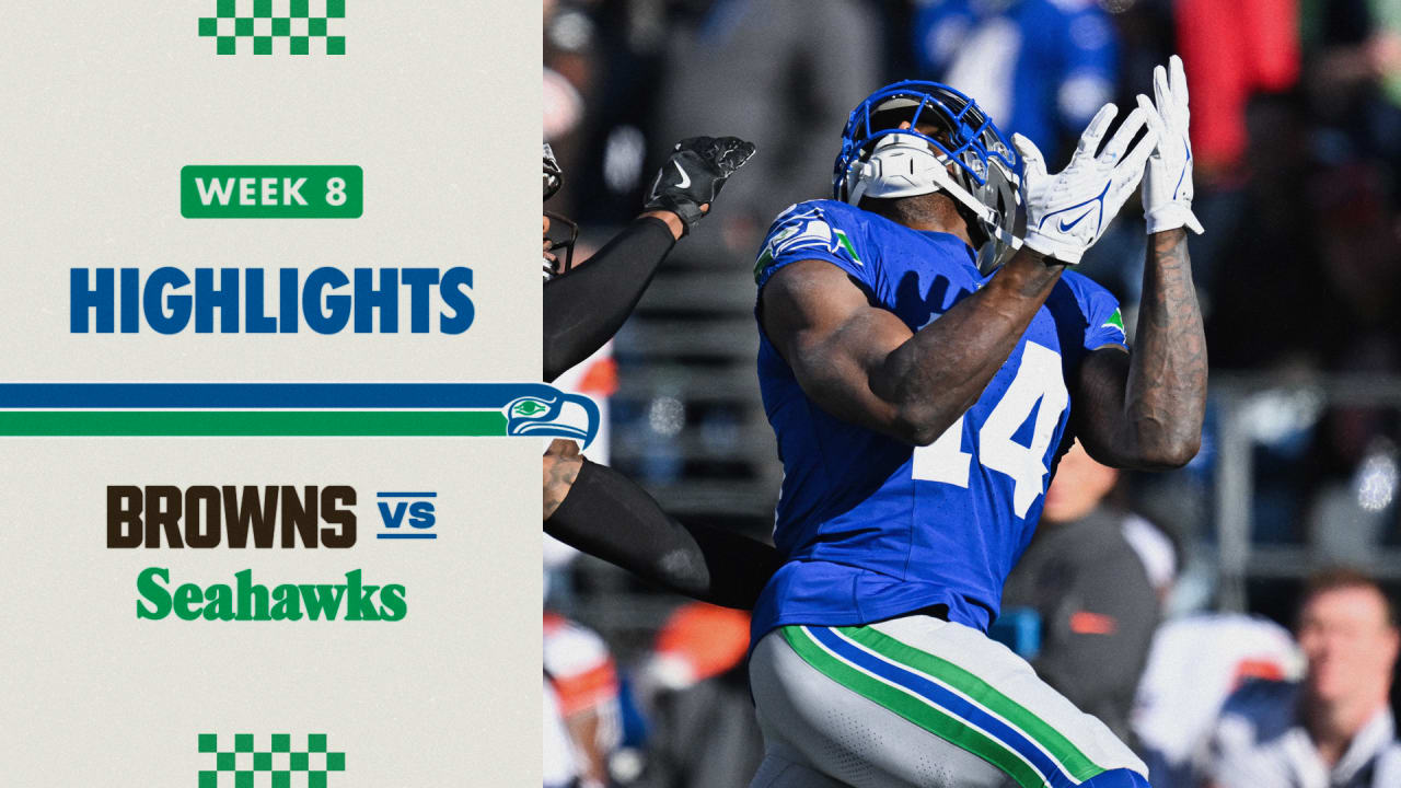 2023 Week 8 Seahawks vs. Browns Geno Smith Throws 43-Yard Pass To DK ...