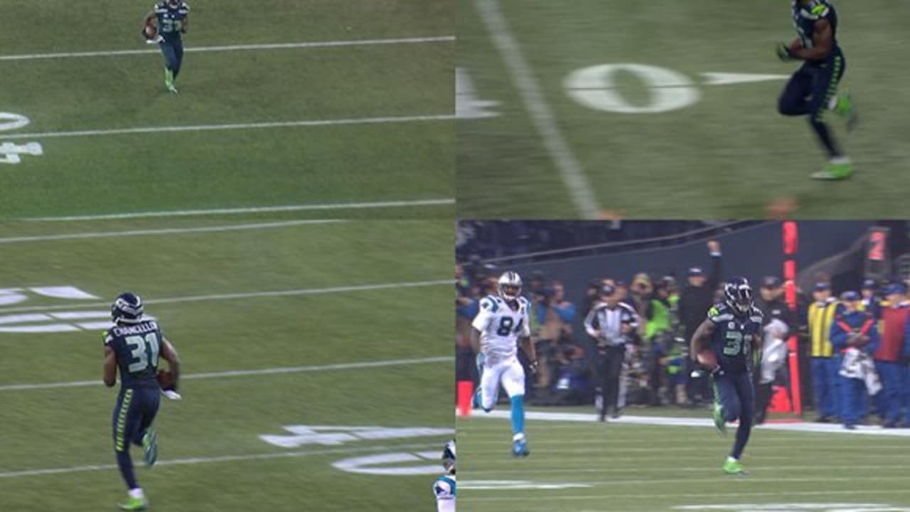 Video: Panthers' Cam Newton throws pick-six by Kam Chancellor in