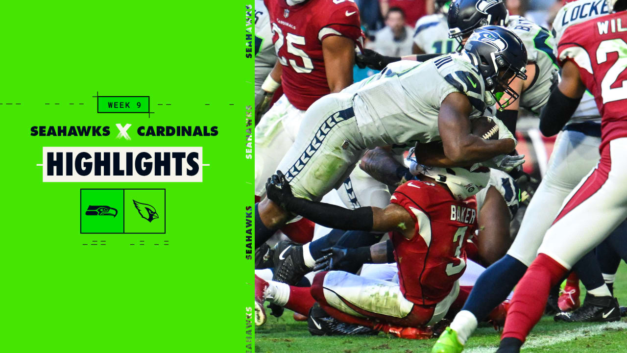 2022 Week 9 Seahawks at Cardinals Kenneth Walker III Runs In 1