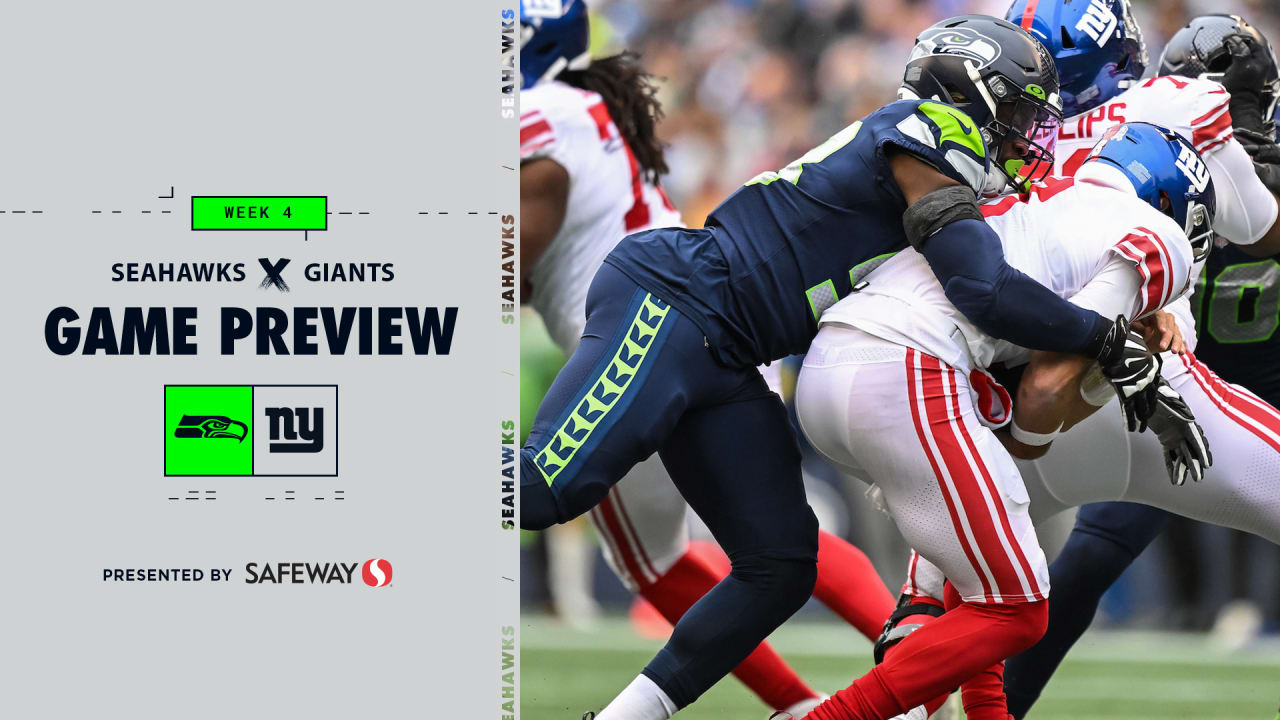 What time is the NFL game tonight? TV schedule, channel for Seahawks vs.  Giants in Week 4