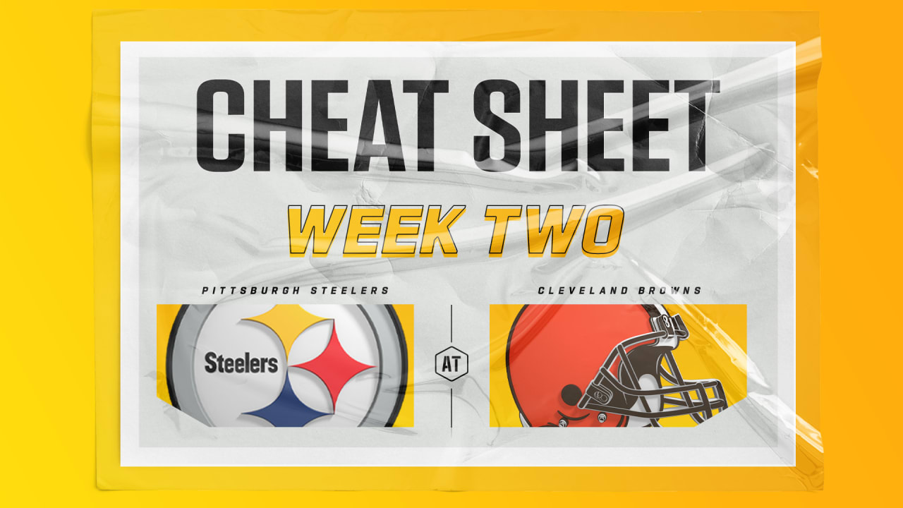 Cheat Sheet: Steelers vs. Browns
