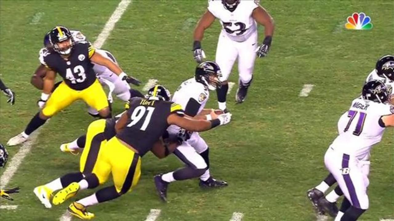 Ravens Vs Steelers James Harrison Sacks Flacco