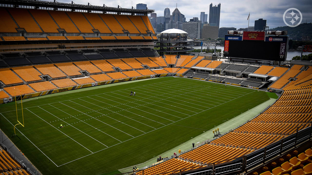 Preparing Heinz Field for Training Camp