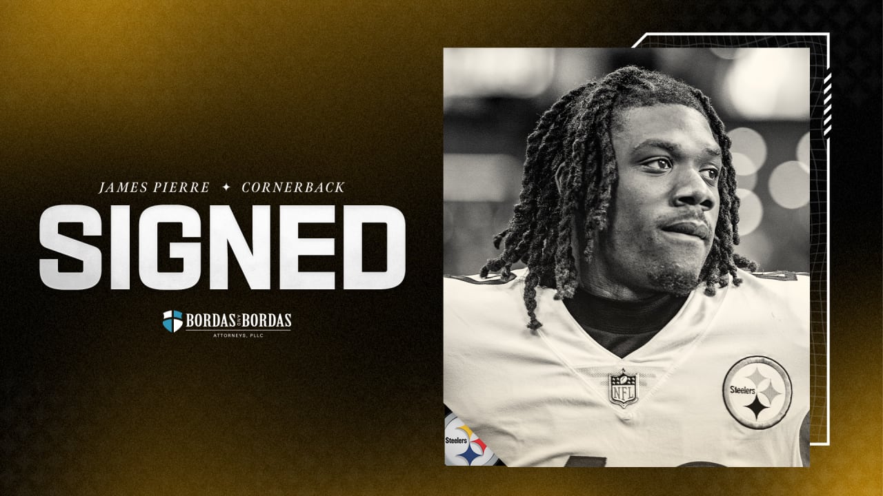 CB James Pierre is re-signing with the Steelers. He has 2 career INTs.