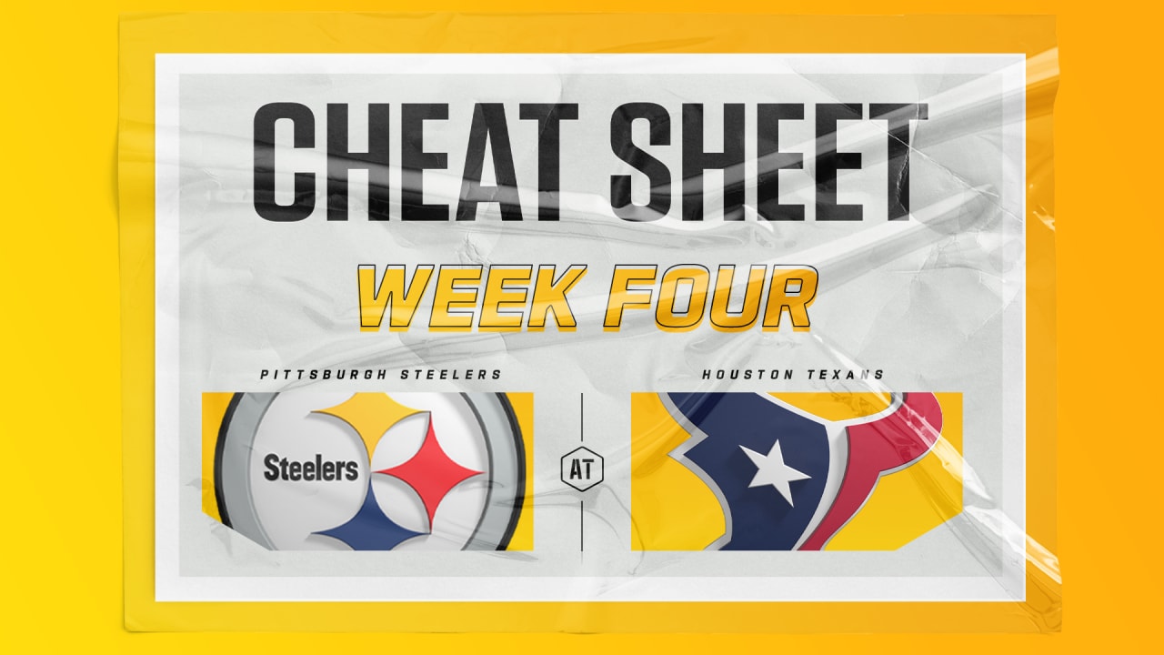 Cheat Sheet: Steelers at Texans