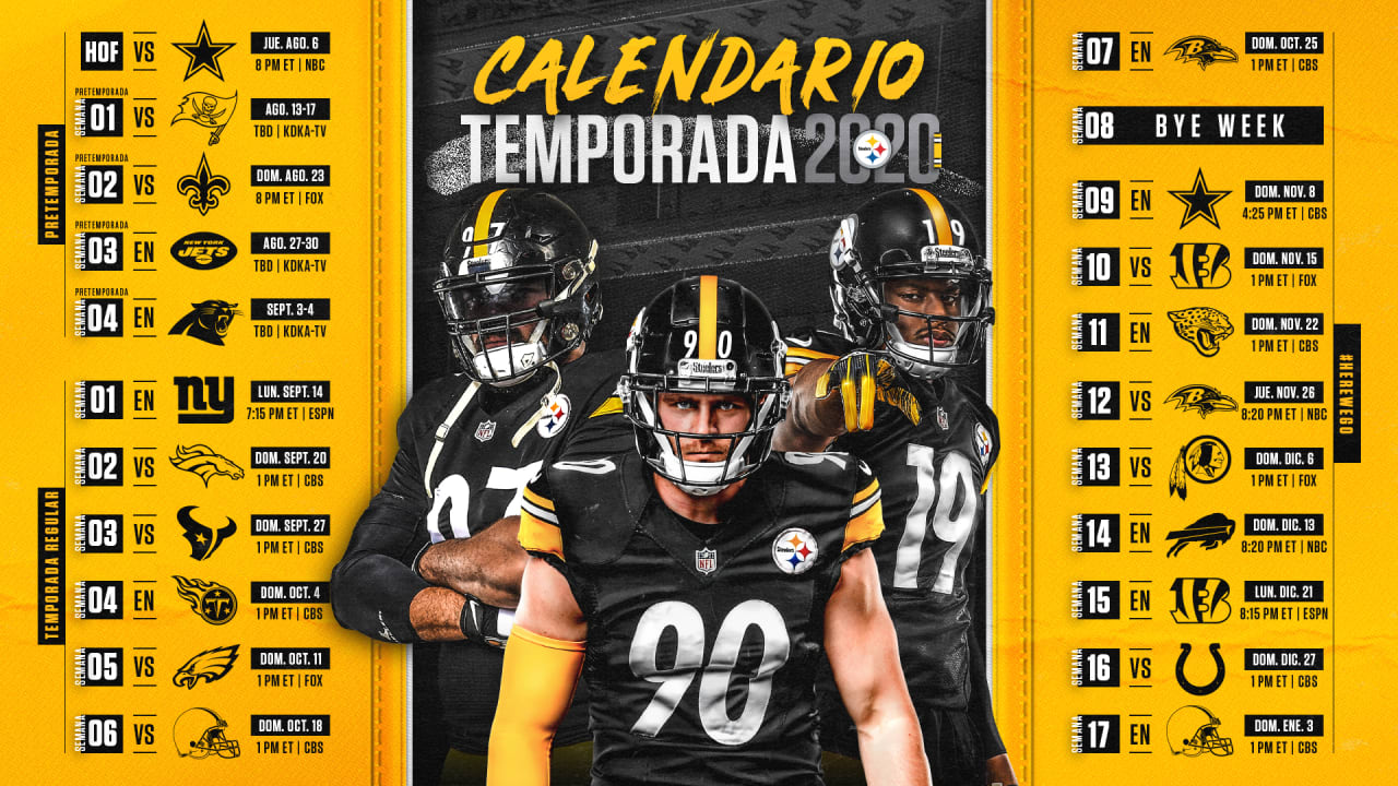 El Calendario de la temporada 2020