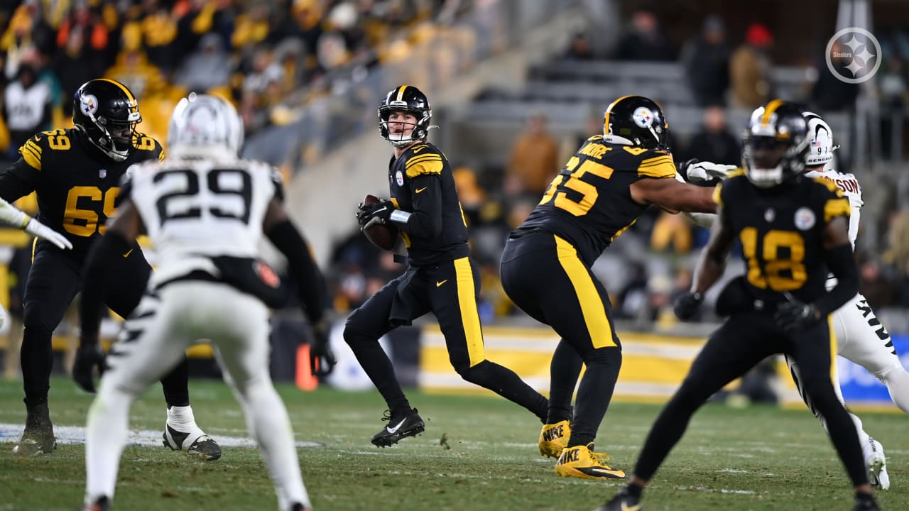 Pittsburgh, Pennsylvania, USA. 20th Nov, 2022. November 20th, 2022  Cincinnati Bengals running back Joe Mixon (28) and Cincinnati Bengals  running back Samaje Perine (34) celebrate after scoring a touchdown during  Pittsburgh Steelers