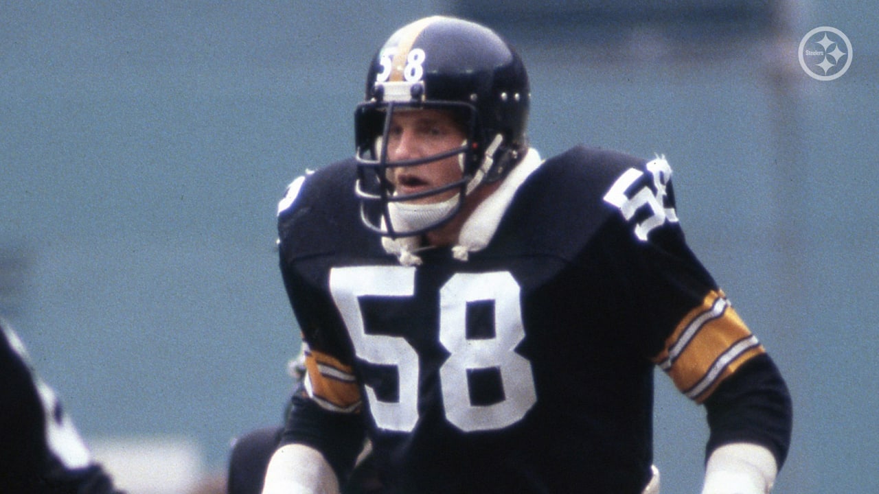 Linebacker Jack Lambert of the Pittsburgh Steelers on the bench in   Pittsburgh steelers, Steelers football, Pittsburgh steelers football