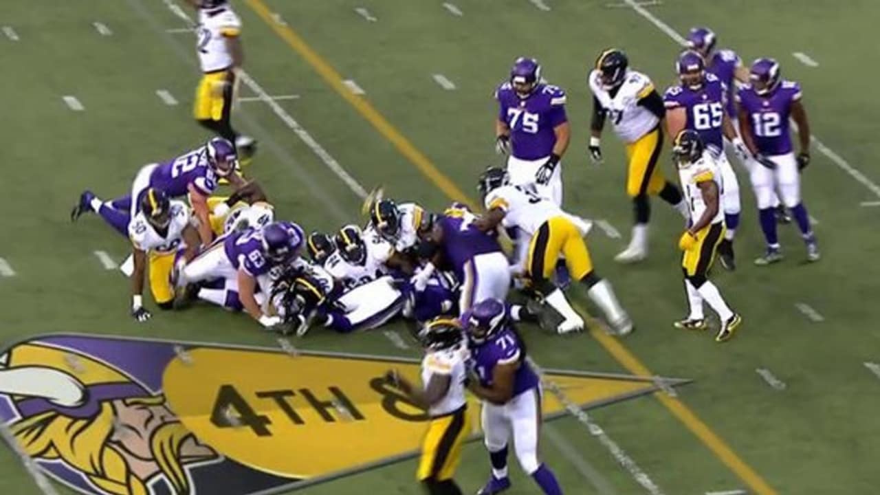 Steelers vs. Vikings Defense holds on 4th down
