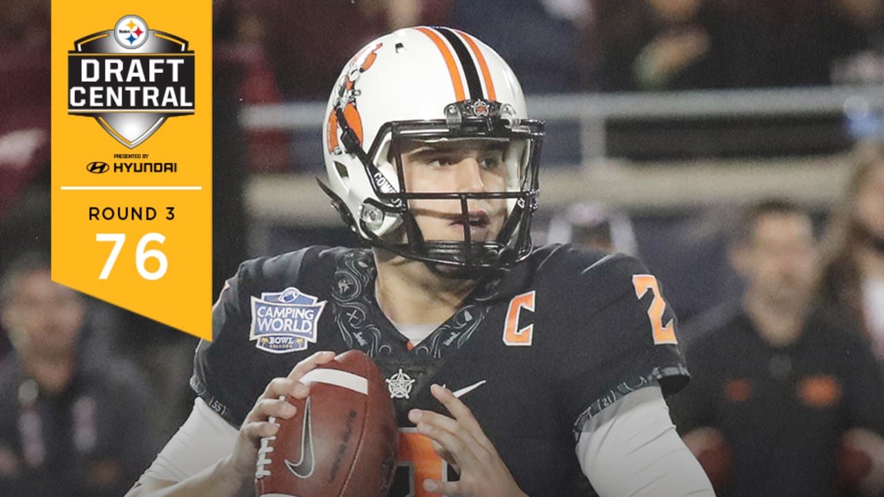 The Pittsburgh Steelers select Mason Rudolph 76th overall in the