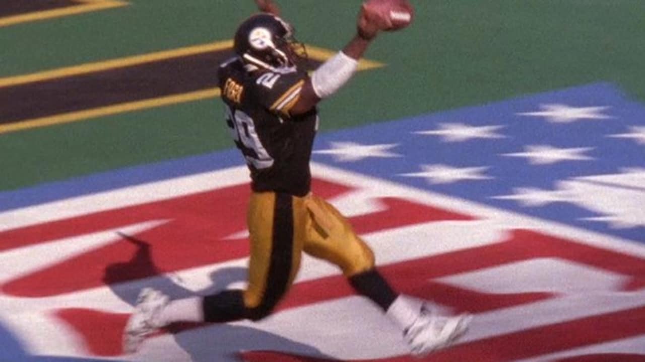 Barry Foster in 1992 with the Pittsburgh Steelers / Foster vs