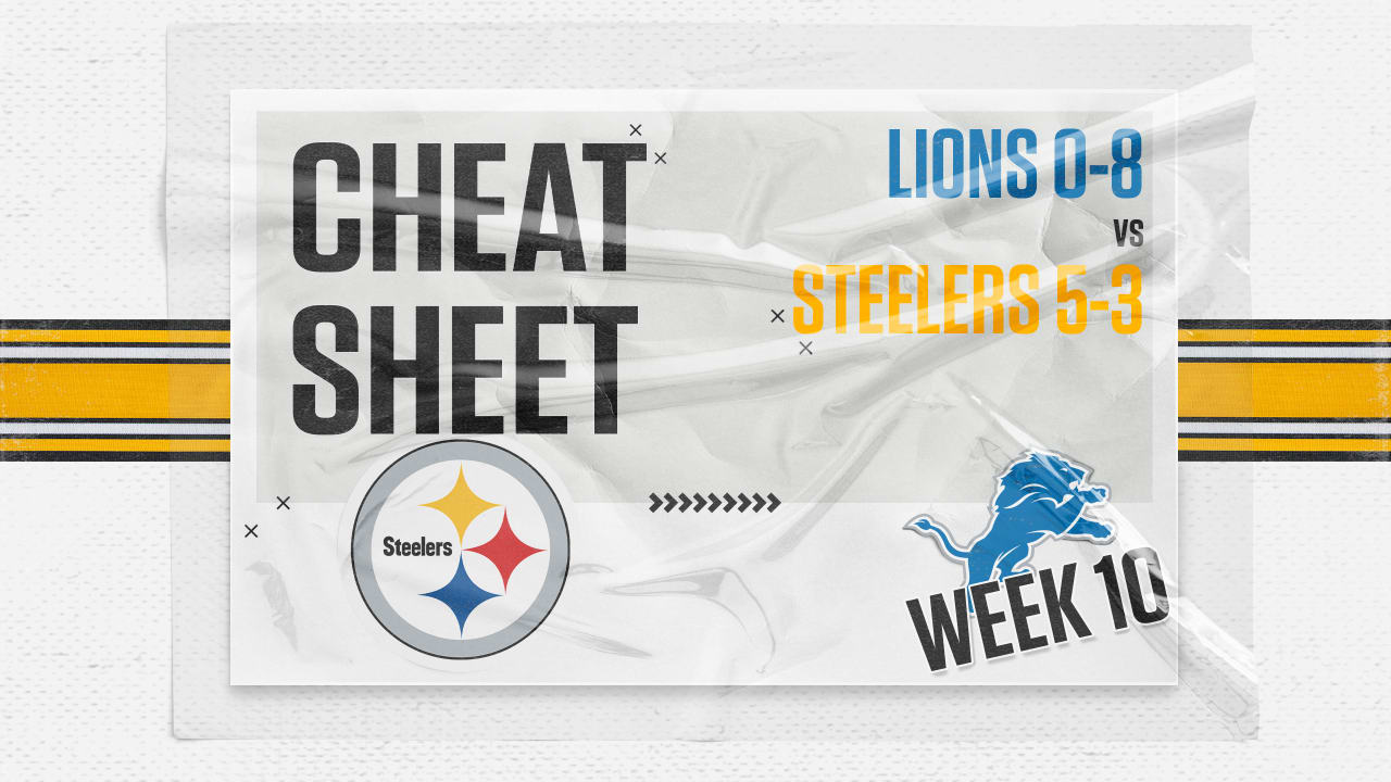 Steelers vs Eagles Fantasy Football Worksheet, Week 8