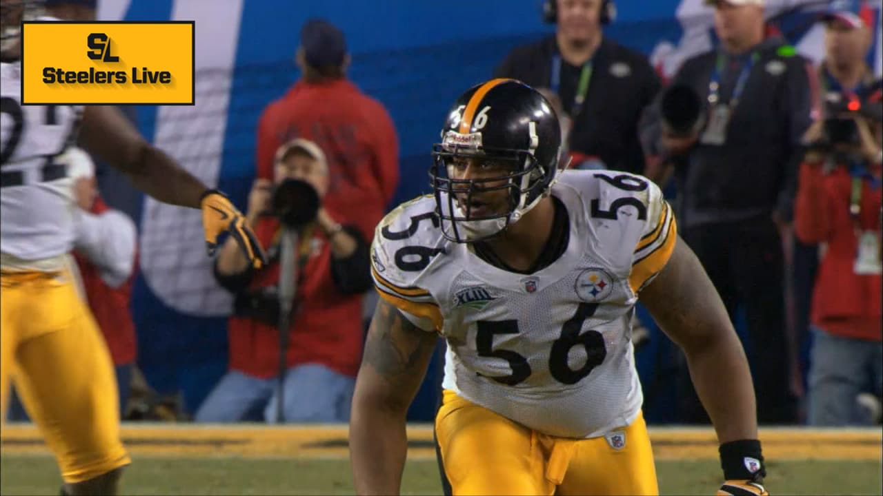 Lamarr Woodley Strip Sack to Ice Super Bowl XLIII (2008) 