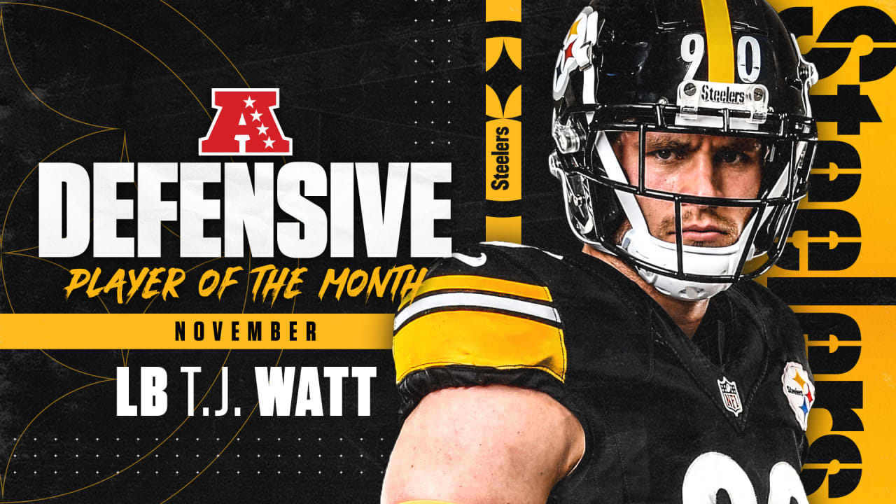 Steelers OLB T.J. Watt Named AFC Defensive Player of the Month