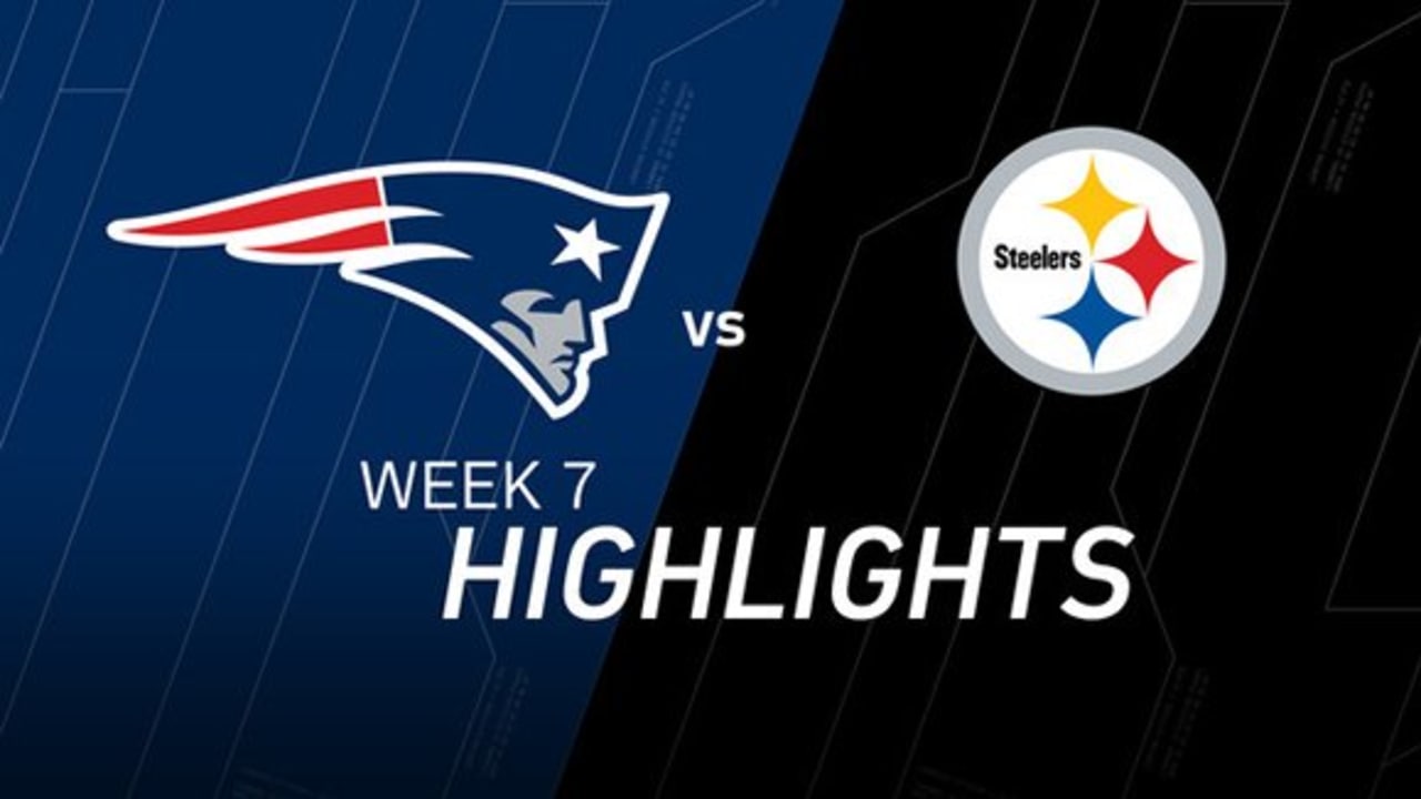 Patriots vs. Steelers  NFL Week 7 Game Highlights 