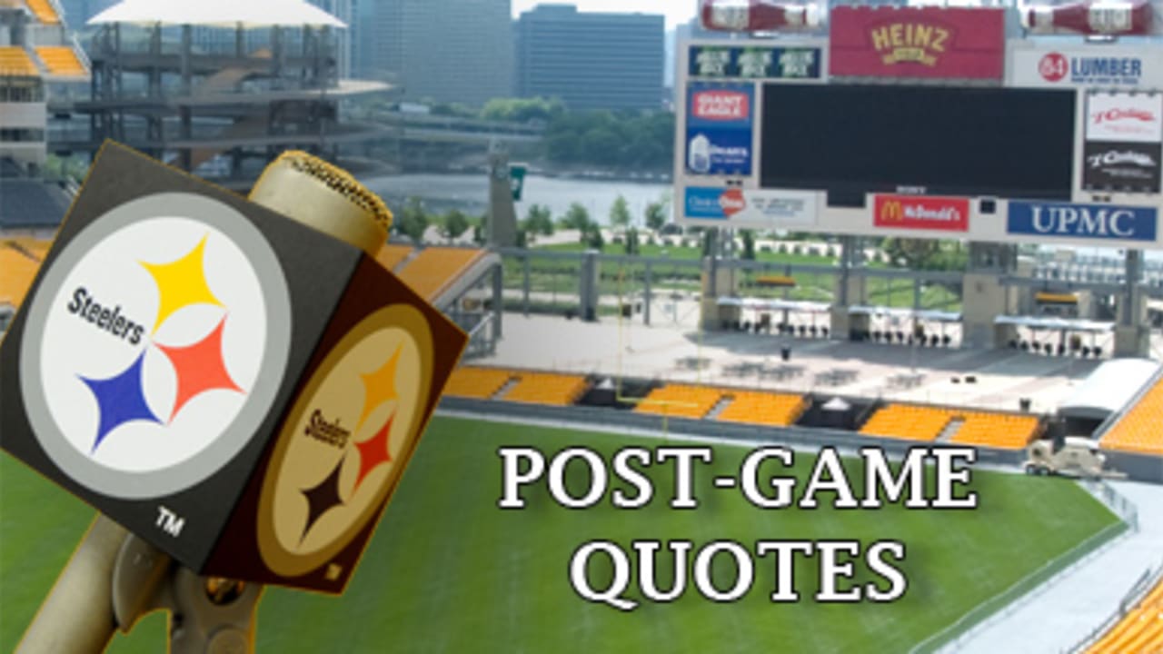 Steelers-Raiders Post-Game Quotes