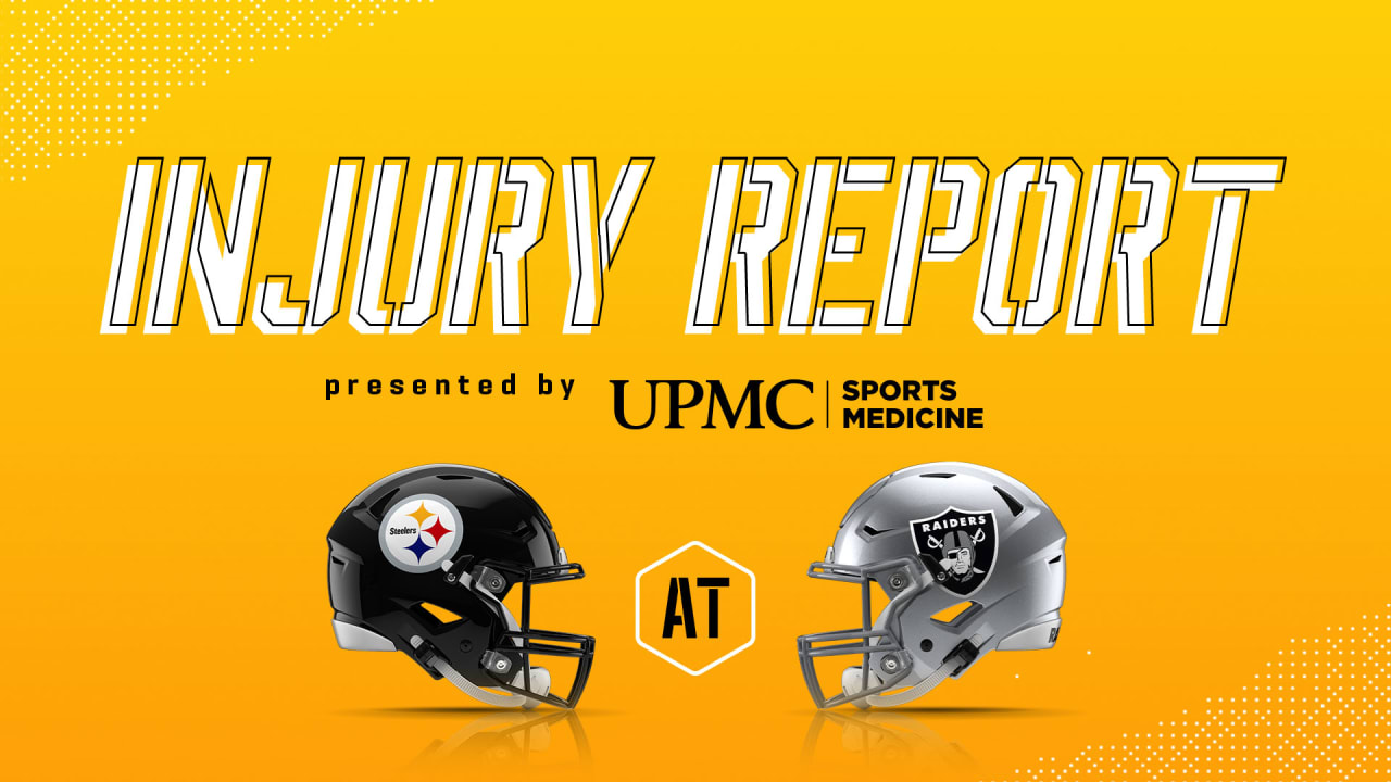 Steelers vs Raiders injury report and starting lineup