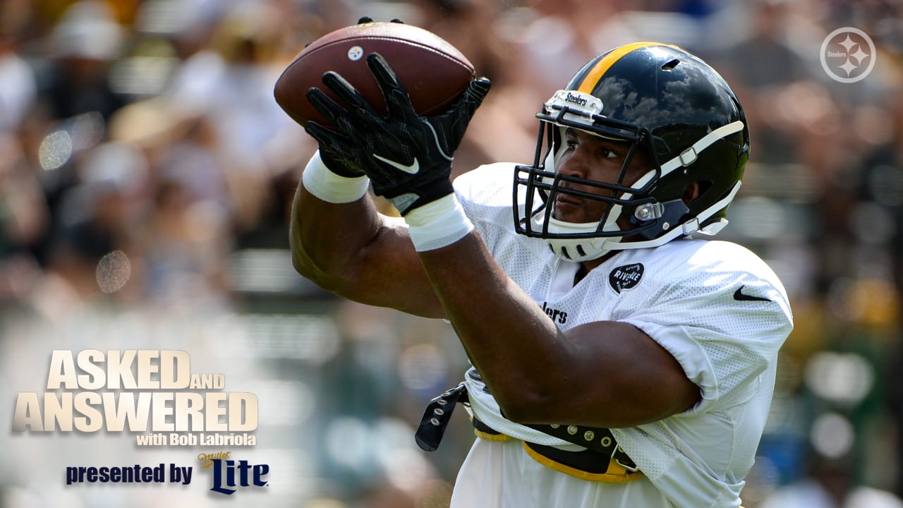 Vince Williams wears Ryan Shazier's jersey in practice