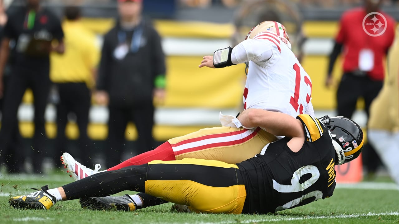 Steelers Highlights: TJ Watt rips ball from Brock Purdy for his