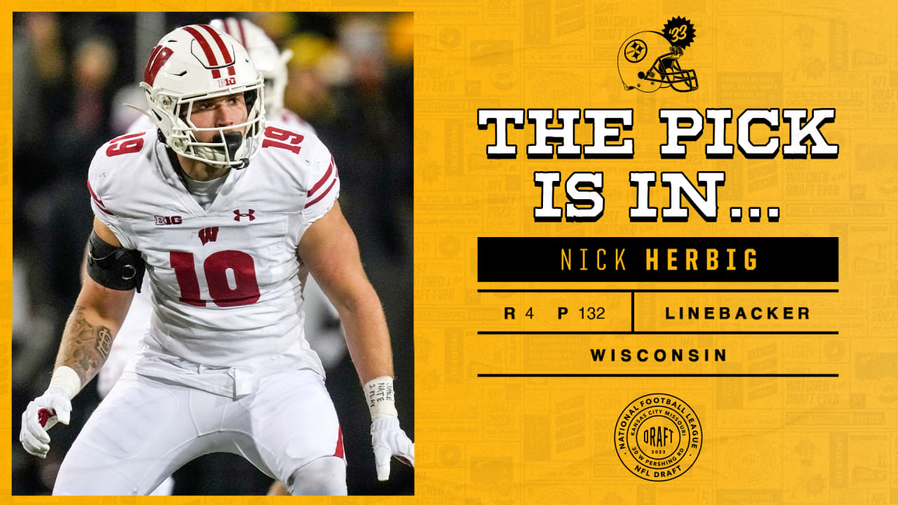 Former Badger LB Nick Herbig drafted by Steelers in fourth round