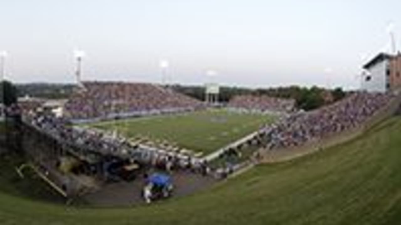 Tom Benson Hall of Fame Stadium is prepared for the Pro Football Hall of Fame  NFL preseason game in Canton, Ohio, Thursday, Aug. 3, 2017. (AP Photo/Ron  Schwane Stock Photo - Alamy