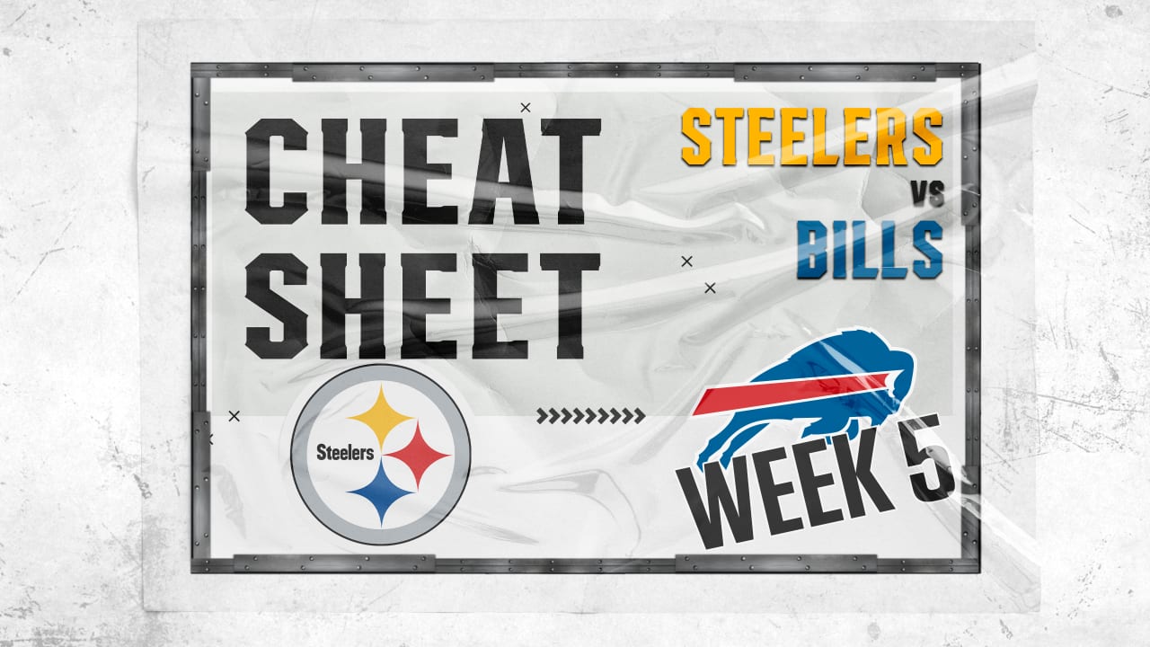 Cheat Sheet: Steelers vs. Bills