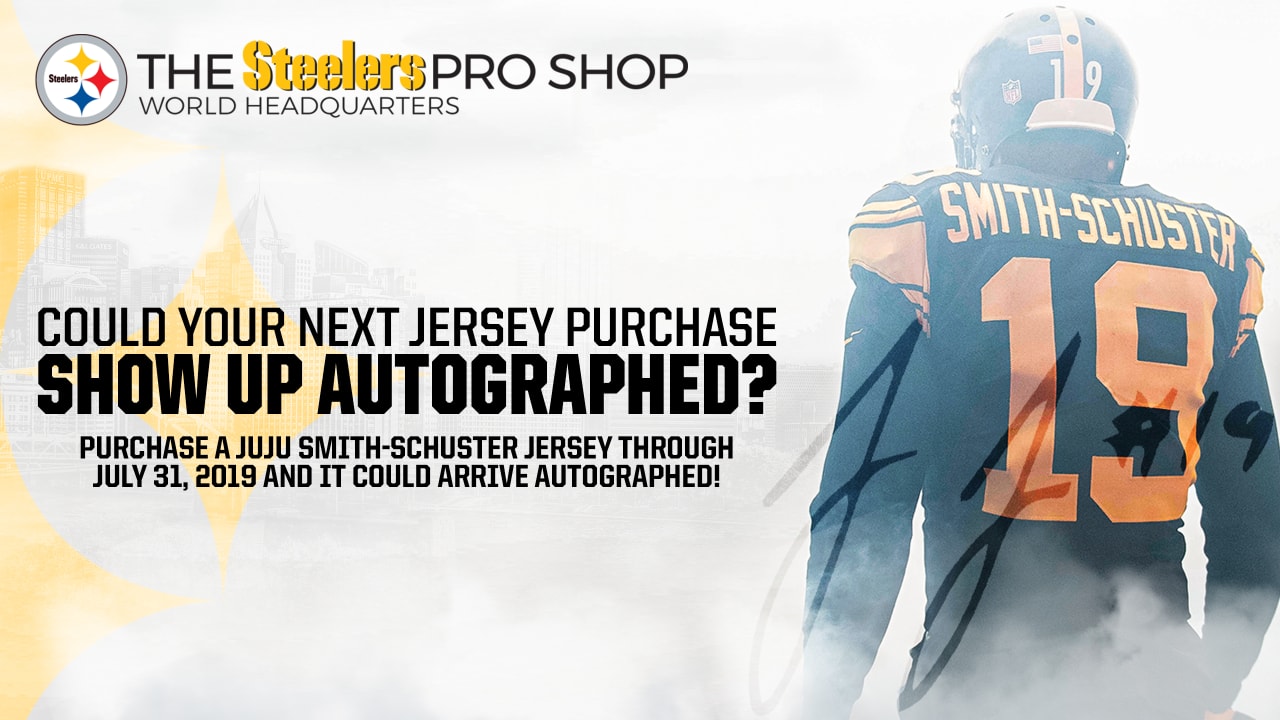 autographed juju smith schuster jersey