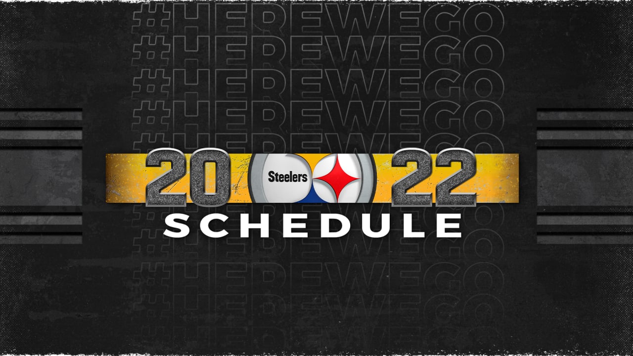 steelers schedule 2022