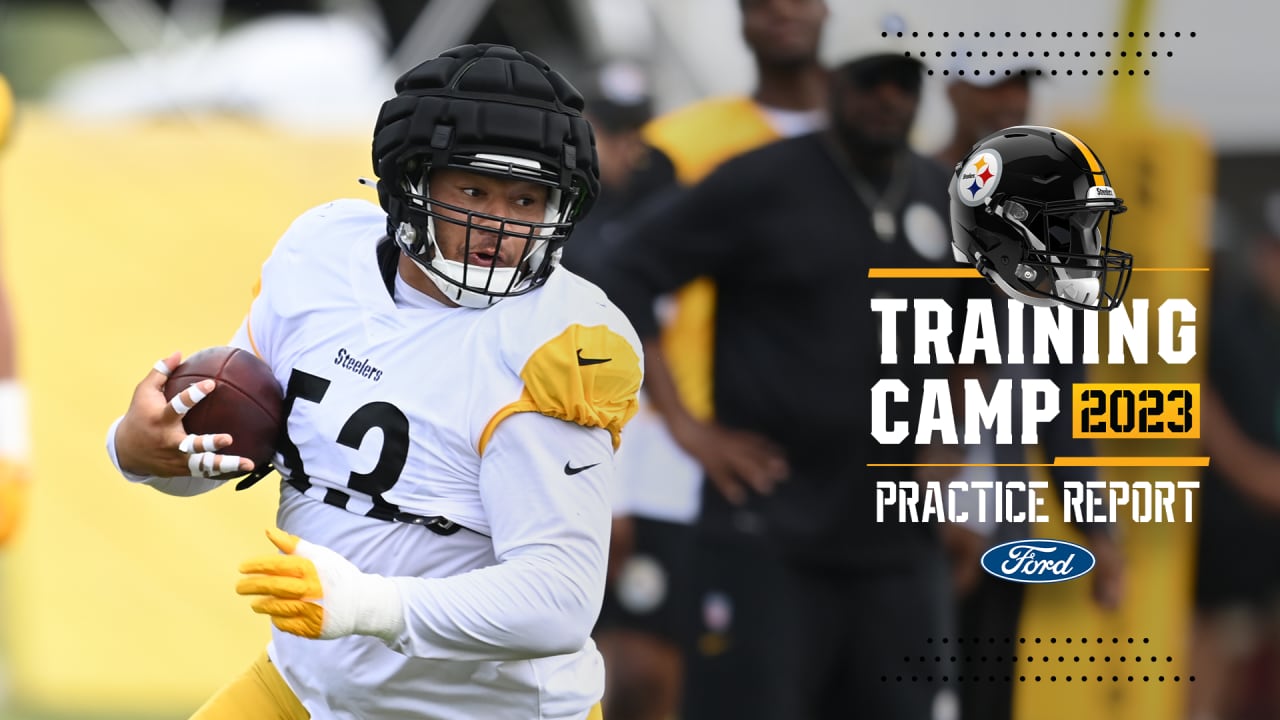 Steelers rookie LB Nick Herbig showing off coverage skills at training camp