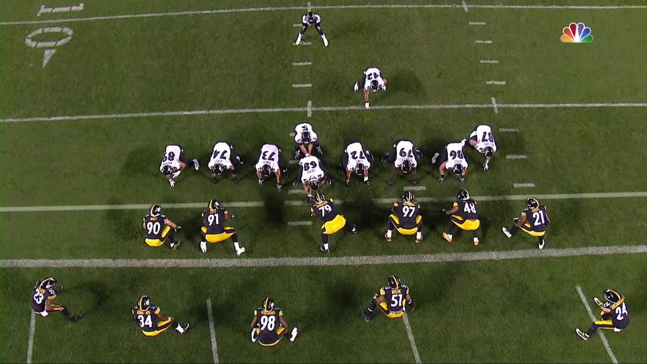HIGHLIGHT: Steelers force fumble at 1-yard line