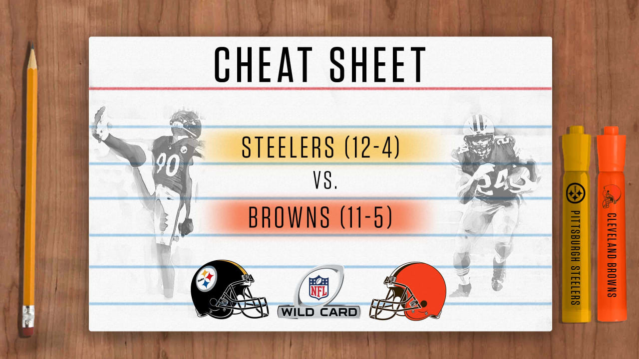 Cheat Sheet: Steelers vs. Browns