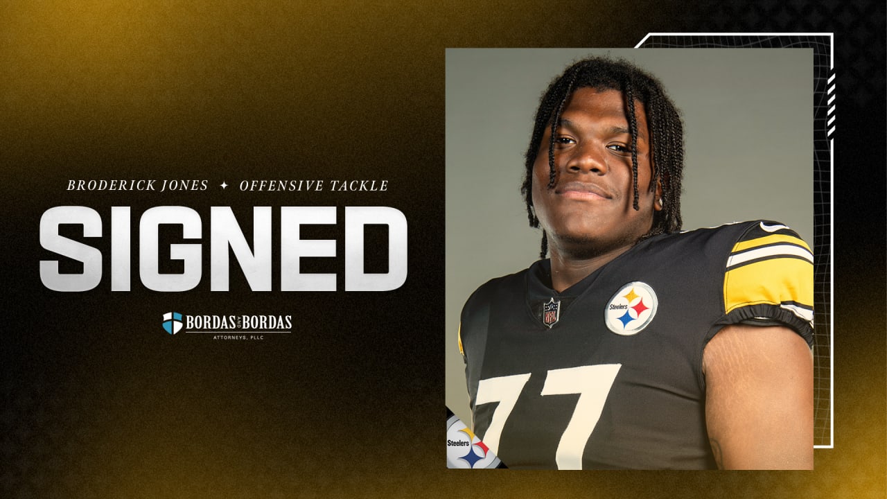 Broderick Jones Steelers jersey: How to get 2023 NFL Draft gear online  after Pittsburgh picks Georgia OT in first round 