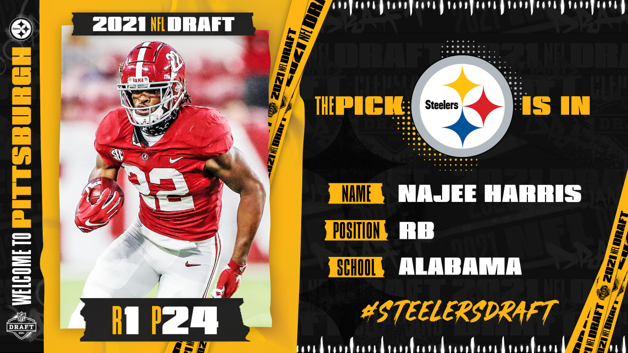 Steelers Select RB Najee Harris with the 24th pick in the 2021 NFL Draft -  Steel City Blitz