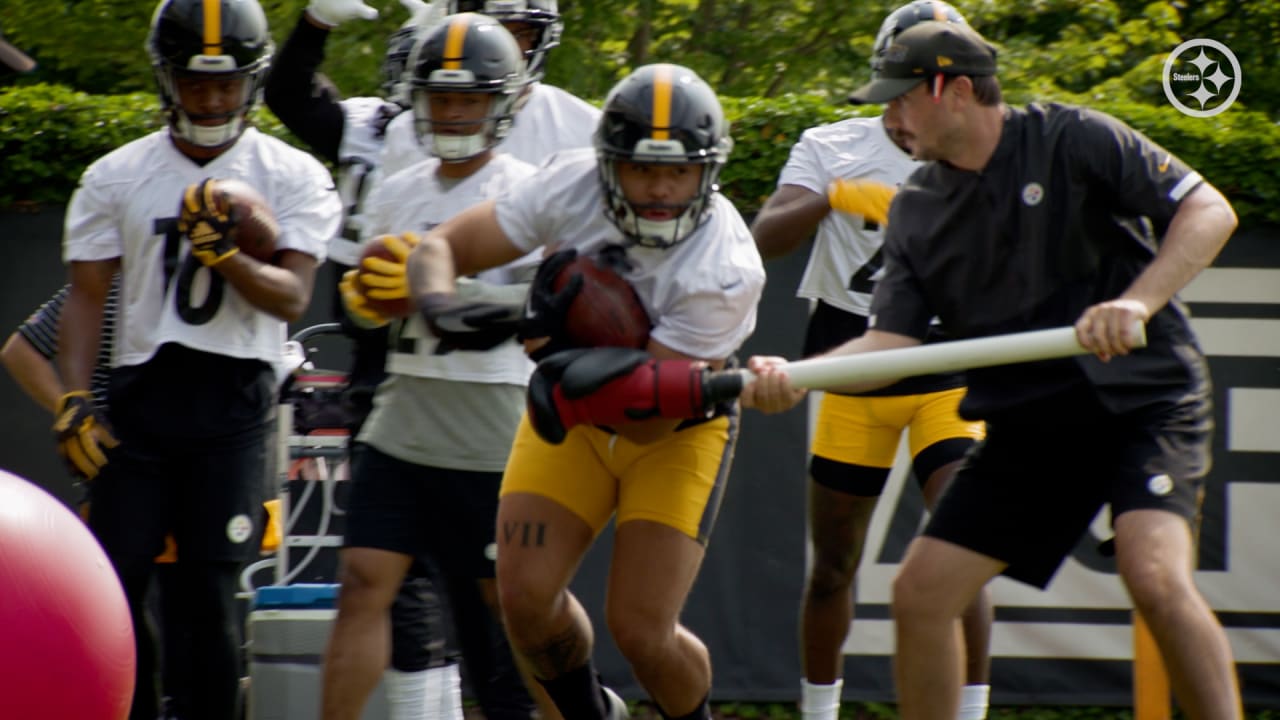 Joey Porter Jr., Damontae Kazee and Calvin Austin III on OTAs