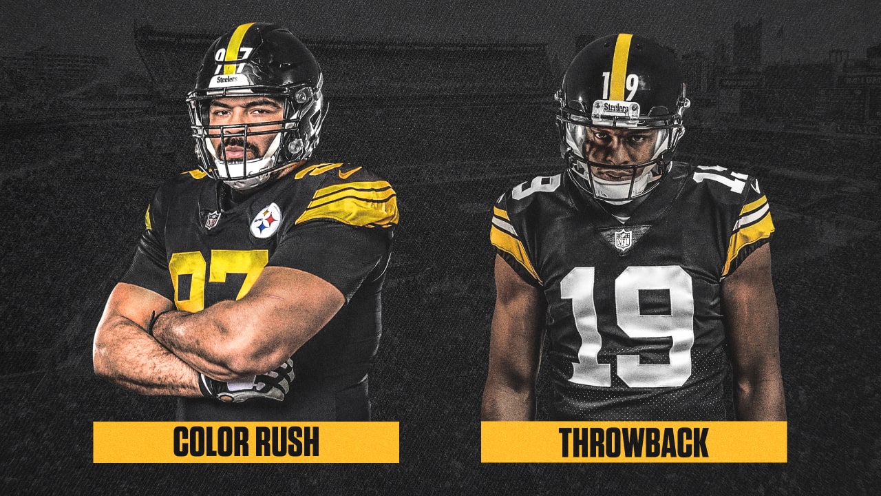 what color is the steelers home jersey