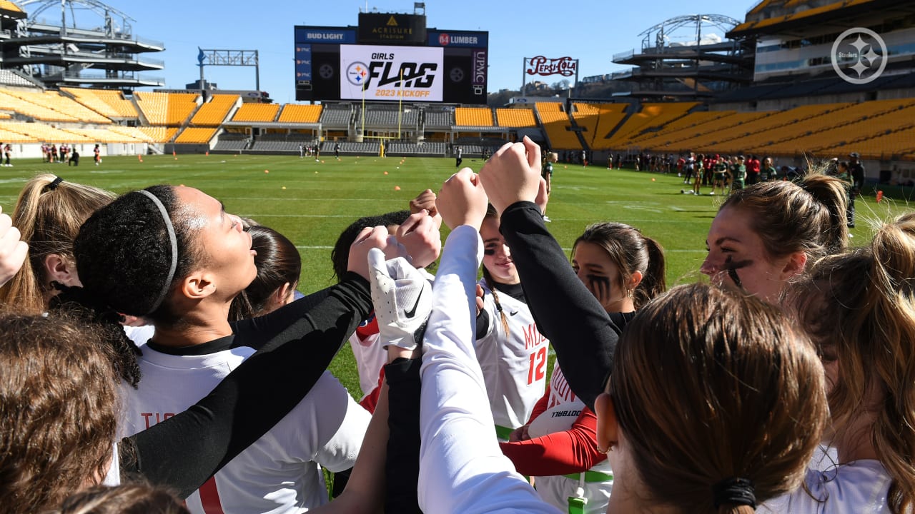 Section 1 girls flag football opens practice with NY Giants