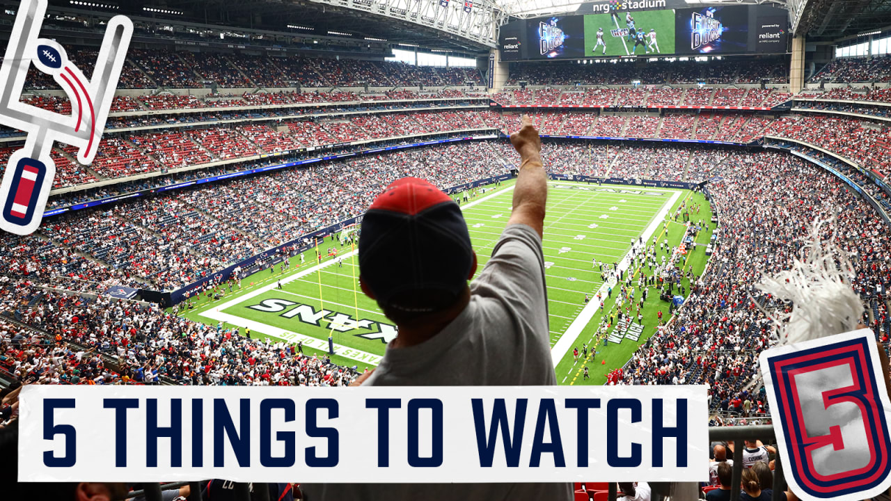 Here are five things to watch when the Houston Texans face the New