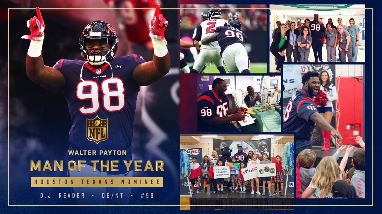 D.J. Reader nominated for Walter Payton NFL Man of the Year