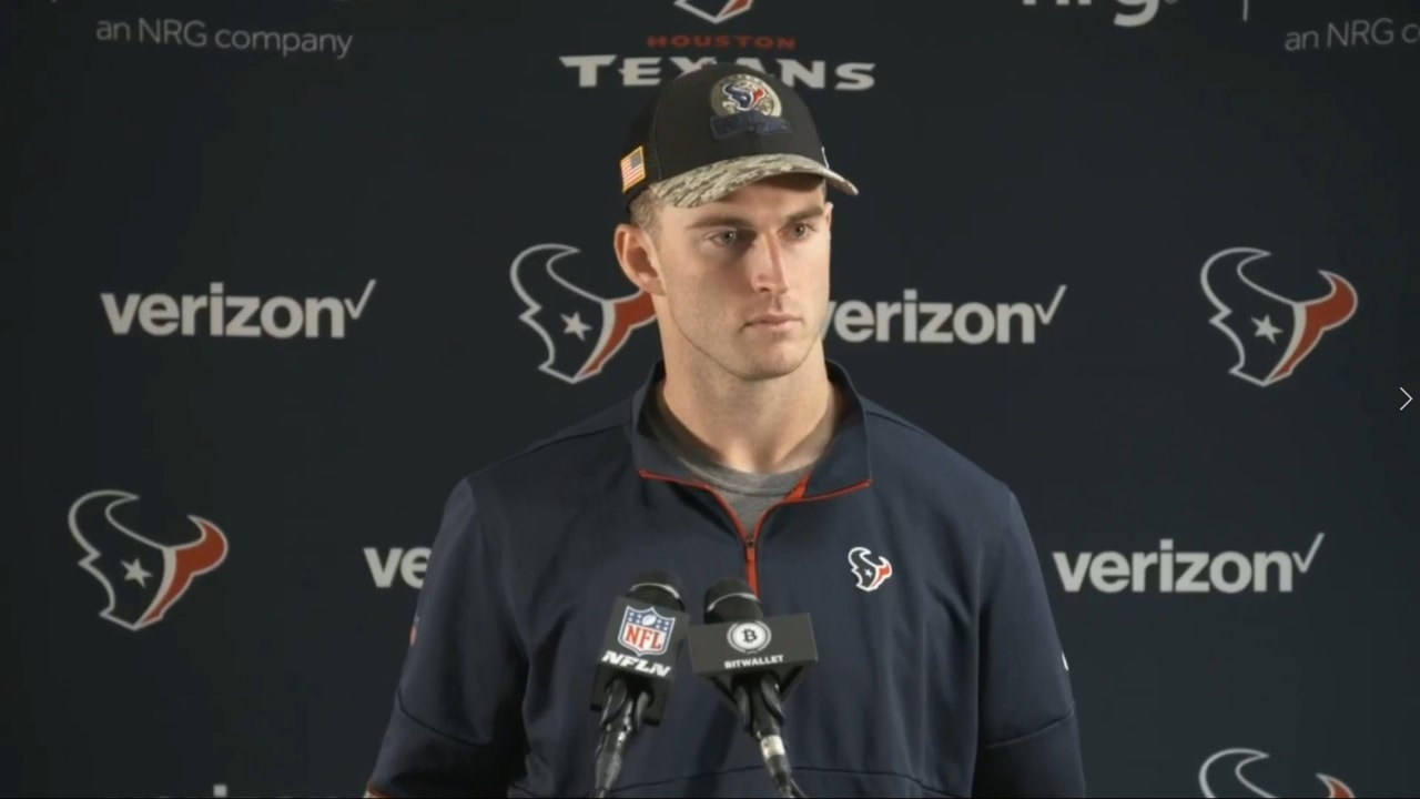 QB Davis Mills  Press Conference recapping Texans vs. Titans (12-24-2022)