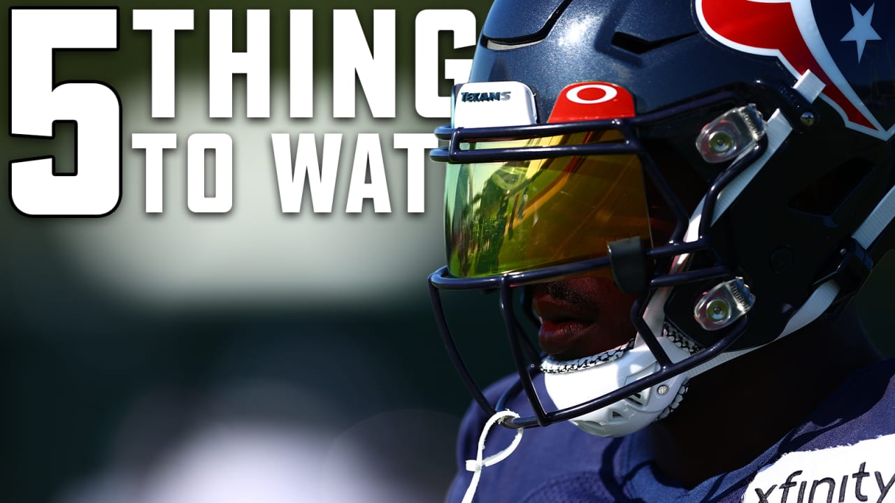 Here are five things to watch when the Houston Texans host the Los
