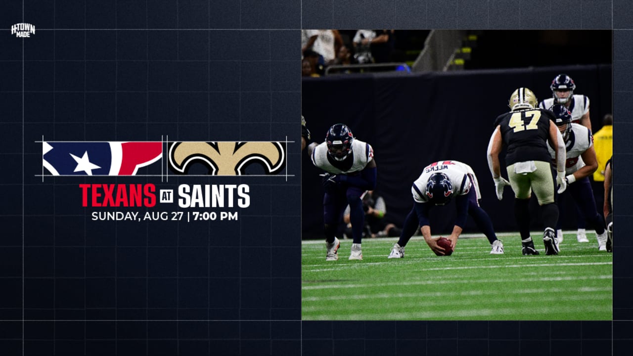 See how the snaps were distributed for the Houston Texans in their 17-13  victory at New Orleans in the preseason finale.