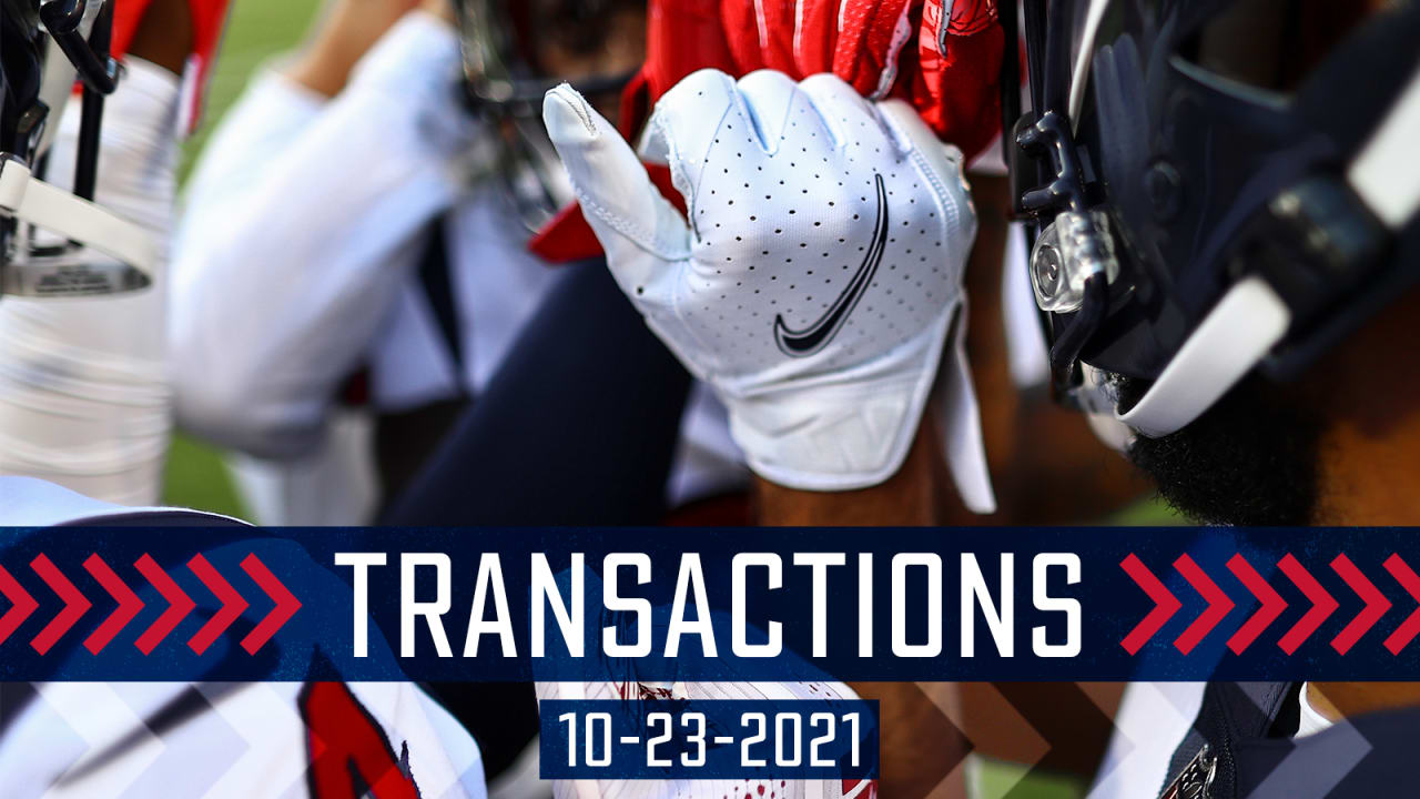 The Houston Texans made roster moves.