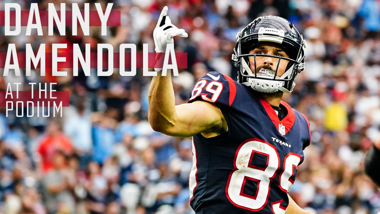 Danny Amendola of the Houston Texans catches the ball in the