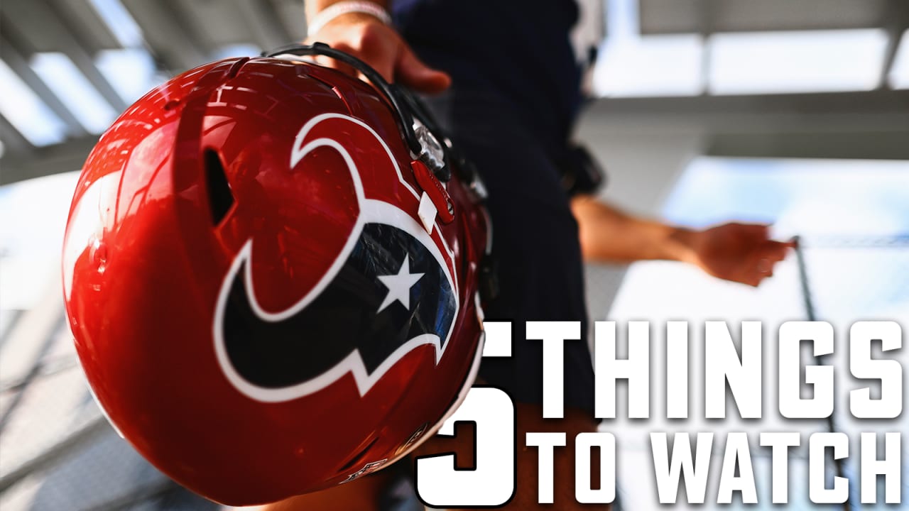 Here are five things to watch when the Houston Texans host the