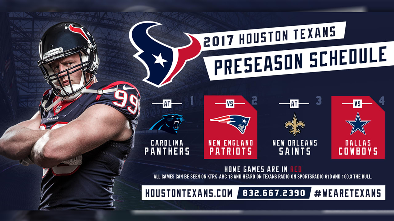 texans preseason football schedule