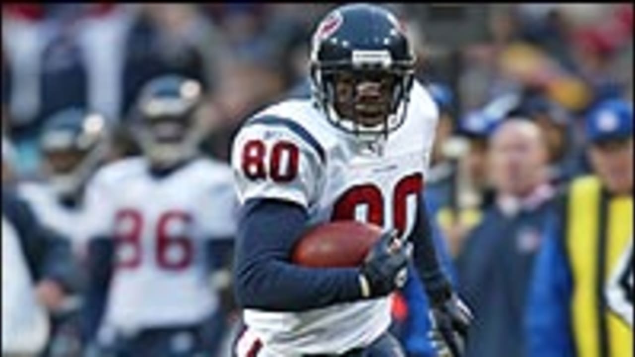 Houston Texans wide receiver Andre Johnson (80) runs for a gain