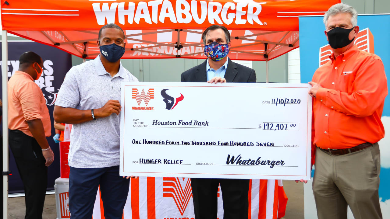 Whataburger and Houston Texans team up to fight area hunger