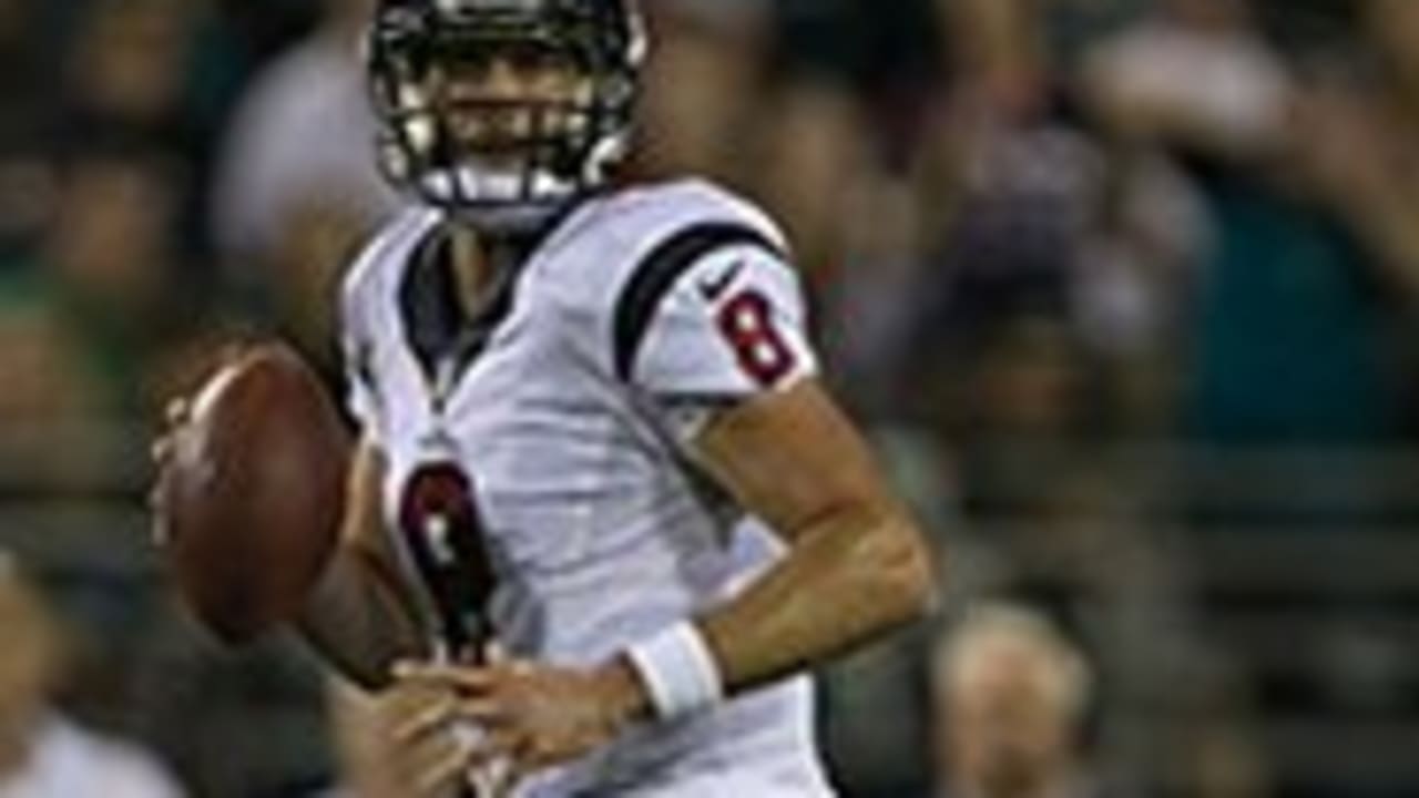 Matt Schaub will start Sunday