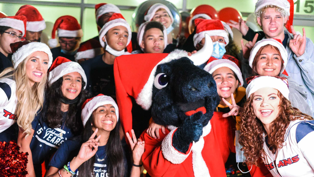 Houston Texans NFL Family Holiday Santa Hat